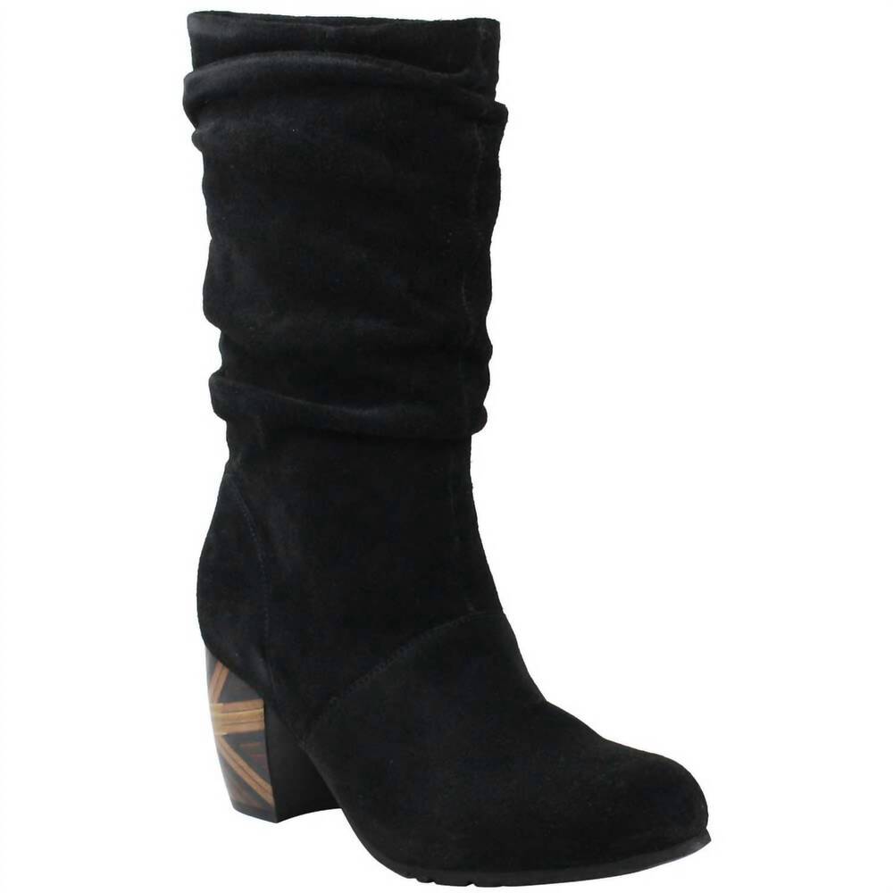 NEW L'AMOUR DES PIEDS women's pamby boot in black suede